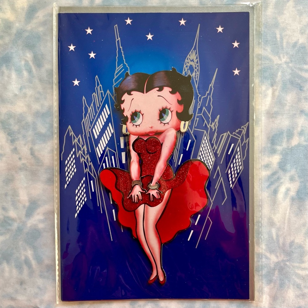 Vintage 2006 Betty Boop "Manhattan" 3D card with envelope - NEW IN PACKAGING